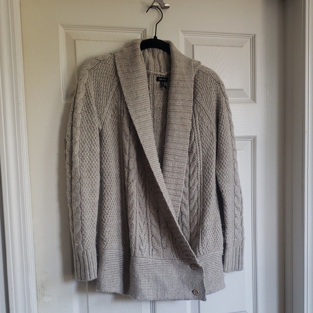 Splendid Textured Knit Sweater in Cream